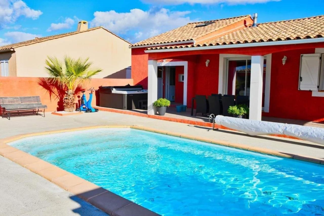 Villa Elegante A Carcassonne Avec Jardin Et Jacuzzi エクステリア 写真